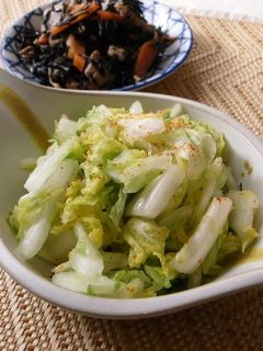 昆布茶と一味唐辛子で簡単!白菜の漬物-レシピのメイン写真