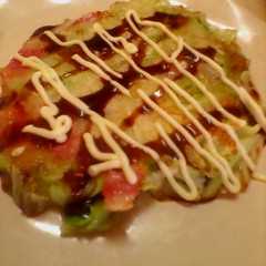 รูปของ 簡単にできる！お好み焼き風もち