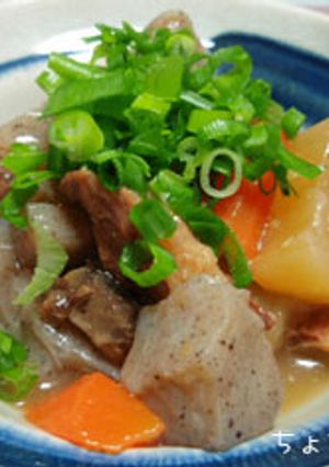 めんつゆで牛すじ煮込み（圧力鍋使用）-レシピのメイン写真