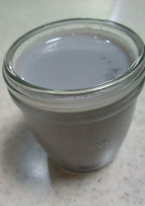 黒豆の汁で簡単牛乳プリン-レシピのメイン写真