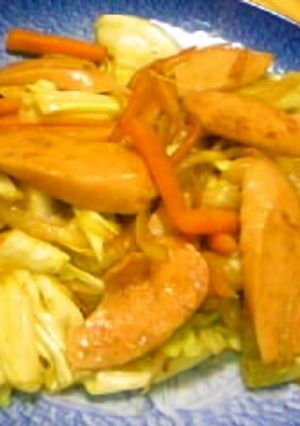 魚二ソと野菜のカレーマヨポン炒め-レシピのメイン写真