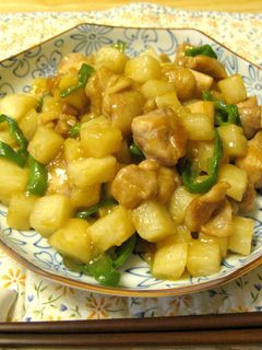 長いもと鶏肉の中華炒め-レシピのメイン写真
