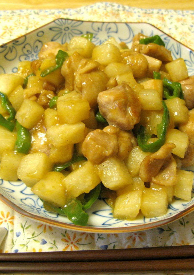 長いもと鶏肉の中華炒め-レシピのメイン写真
