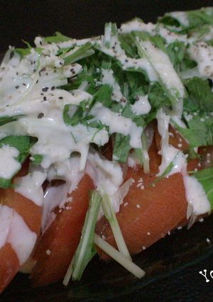 トマト＆水菜の簡単シーザーサラダ-レシピのメイン写真