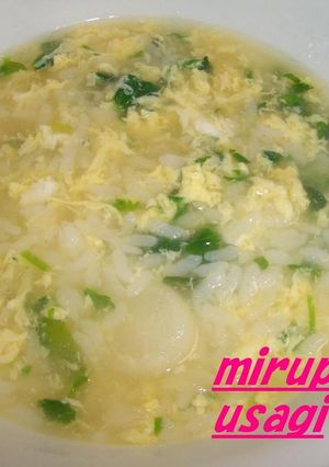 雑炊　うどんスープで超簡単　食欲のない時にオススメ！-レシピのメイン写真