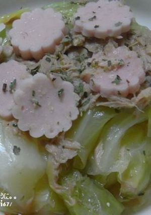 おさかなのソーセージとツナのキャベツ煮-レシピのメイン写真
