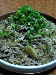ひき肉と春雨の炒め物-レシピのメイン写真