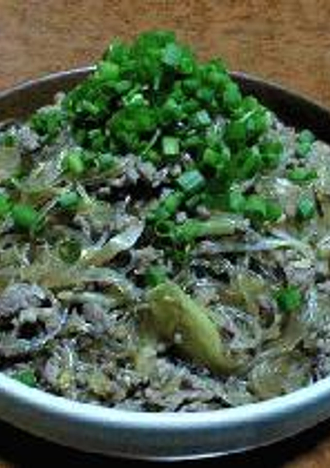 ひき肉と春雨の炒め物-レシピのメイン写真