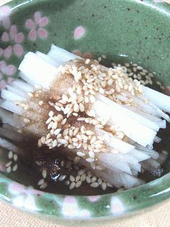 千切り大根の胡麻とろろ昆布ダレ。-レシピのメイン写真