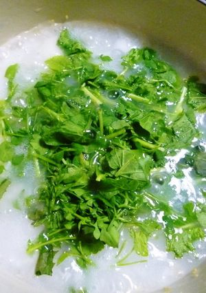 ルクルーゼで餅入り七草粥☆-レシピのメイン写真