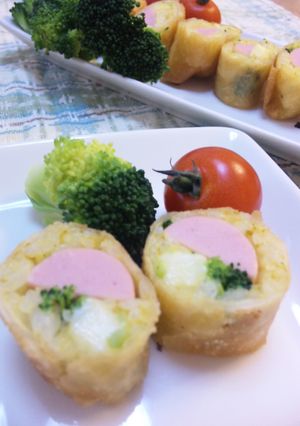 ご飯もIN✿魚肉ソーセージの春巻き-レシピのメイン写真
