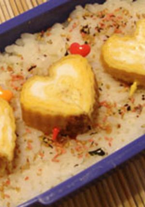 ハートの卵焼き-レシピのメイン写真