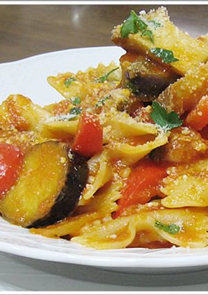 ざくざく切った野菜のトマトソースのパスタ-レシピのメイン写真