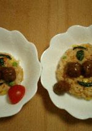 あんぱんまんのケチャップご飯-レシピのメイン写真