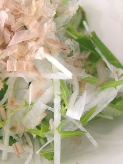 水菜と千切り大根のシャキシャキサラダ-レシピのメイン写真