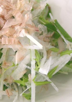 水菜と千切り大根のシャキシャキサラダ-レシピのメイン写真
