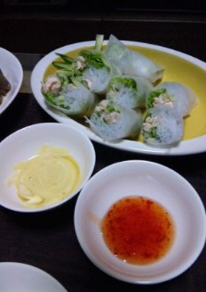 鶏ささみで生春巻き-レシピのメイン写真