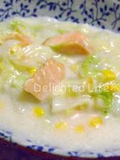 白菜と鮭のクリーム煮-レシピのメイン写真