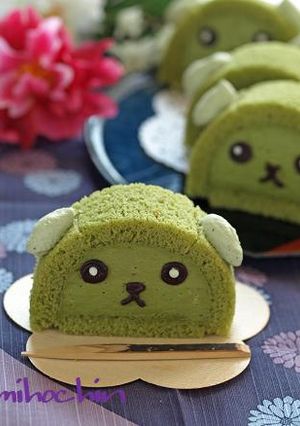 抹茶ムースの「豆しばケーキ」-レシピのメイン写真