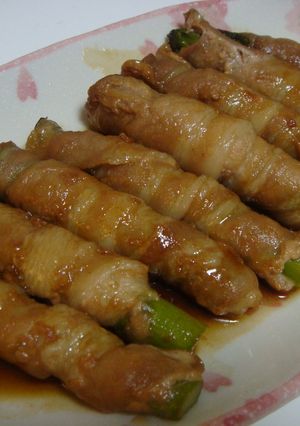 ママお弁当に入れて♡アスパラの豚肉巻き-レシピのメイン写真