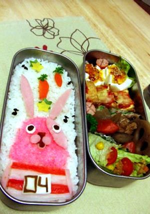 ウサビッチ☆キレネンコ　キャラ弁-レシピのメイン写真