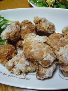カリカリでジューシーな唐揚げじゃぁ☆-レシピのメイン写真