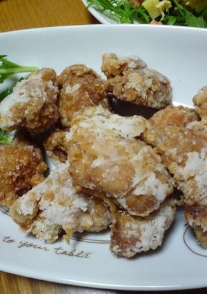 カリカリでジューシーな唐揚げじゃぁ☆-レシピのメイン写真