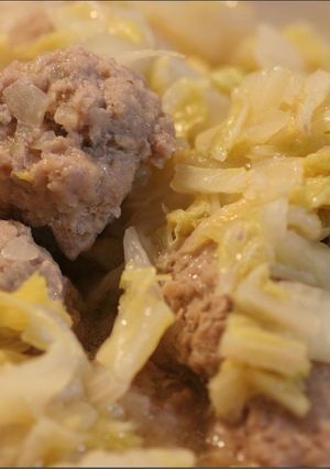 白菜と肉団子のあっさりオイスター煮-レシピのメイン写真