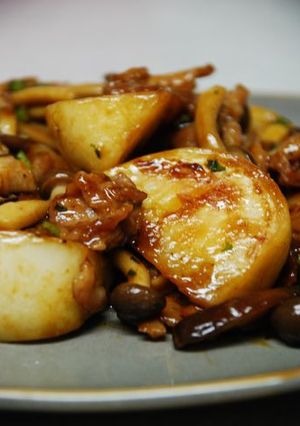 かぶと豚肉の炒め物-レシピのメイン写真