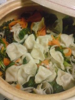 たっぷり野菜と水餃子蒸し鍋(中華味)-レシピのメイン写真