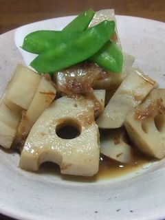 ☆かつお節の旨みたっぷりれんこんの煮物☆-レシピのメイン写真