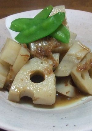 ☆かつお節の旨みたっぷりれんこんの煮物☆-レシピのメイン写真