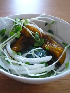 かぼちゃと貝割菜のサラダ♥-レシピのメイン写真