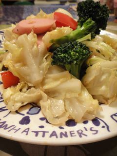 お魚ソーセージとキャベツのおつまみ炒め-レシピのメイン写真