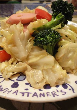 お魚ソーセージとキャベツのおつまみ炒め-レシピのメイン写真