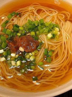 梅にゅうめん-レシピのメイン写真