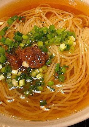 梅にゅうめん-レシピのメイン写真