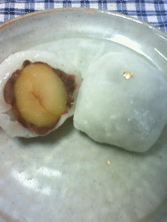 レンジ餅で作る、簡単 栗大福-レシピのメイン写真