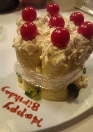簡単＆びっくり！バースデーケーキ☆-レシピのメイン写真