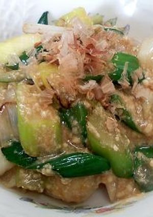 焼きねぎサラダ　豆腐ドレッシング-レシピのメイン写真