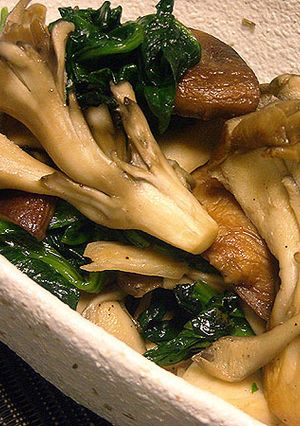 舞茸ダイエット!舞茸とほうれん草のソテー-レシピのメイン写真