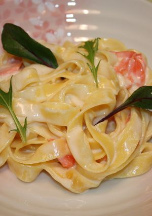 スモークサーモンのクリームチーズパスタ-レシピのメイン写真