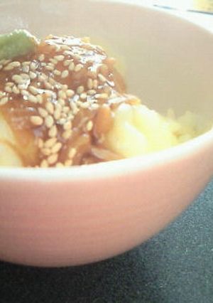 残りご飯で簡単♪なめたけわさびチーズ丼-レシピのメイン写真