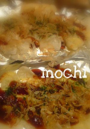 お好み焼き風餅♪-レシピのメイン写真