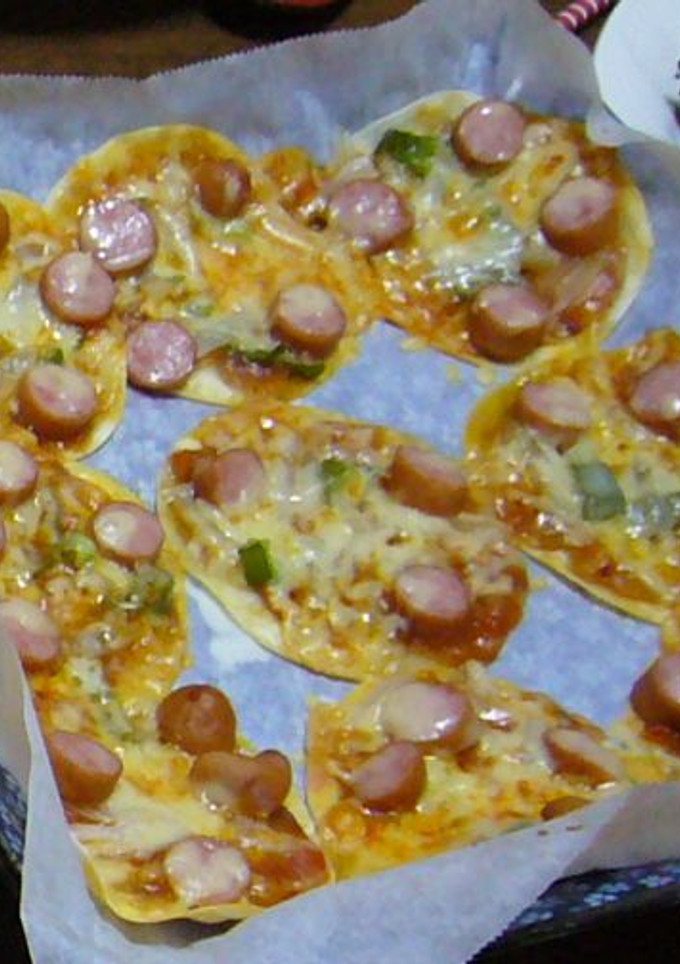 余った餃子の皮で薄皮ピザ-レシピのメイン写真