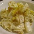 白菜とたくわんの梅マヨサラダ。