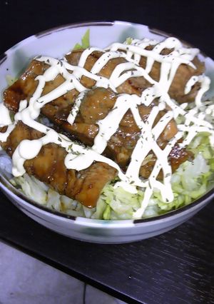 鷄のむね肉テリマヨ丼-レシピのメイン写真