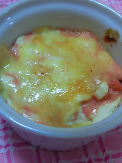 チーズ明太子と豆腐焼いたの〜-レシピのメイン写真