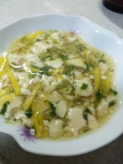 あったまる☆ 豆腐と韮の 生姜スープ-レシピのメイン写真