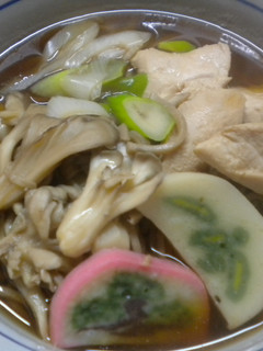 蕎麦(ササミと舞茸)-レシピのメイン写真